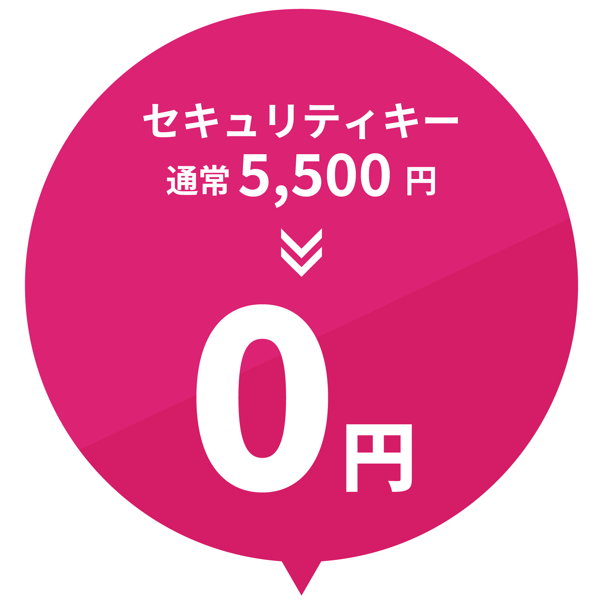 セキュリティキー 通常5,500円→0円